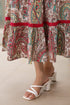 Printed Pure Cotton Fit & Flare White Ethnic Dresses